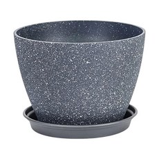 SOUTHERN PATIO 盆栽 仿水泥盆, 深灰色, 1個