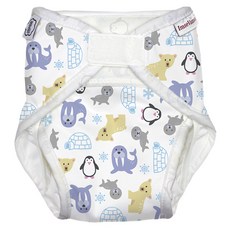 ImseVimse 瑞典有機棉All in One尿布褲, 極地探險 多色, 1件, S(4~8kg)