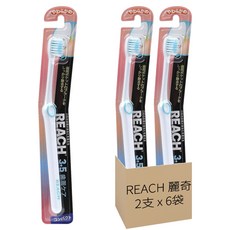 REACH 麗奇 牙周對策 彈力細毛牙刷, 2支, 6袋