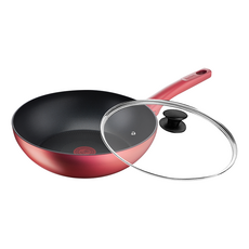 Tefal 特福 完美煮藝系列 不沾小炒鍋 附玻璃蓋, 28cm, 1組