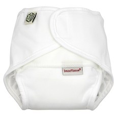 ImseVimse 瑞典有機棉 All in One尿布褲 快乾, 純白色, 1件, P(2.5~5kg)