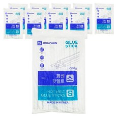 화신 핫멜트 글루 스틱 소 7mm 600g, 10개