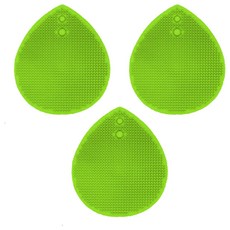Daily Friends 矽膠面部刷, 綠色, 3個