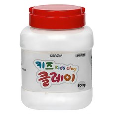KIBBOM 兒童黏土桶, 白色, 500g, 1個