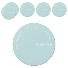 INNISFREE 礦物控油蜜粉 吸附多餘油脂 使肌膚更加透明自然 定妝必備, 單色, 6個