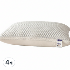 스마일깨비 시원한 실크 호텔식 베개 600g, 그레이, 4개