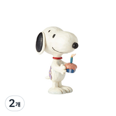 enesco 華特迪士尼生日快樂與史努比公仔 8cm, 2個