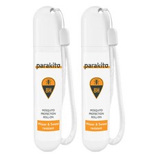 PARA'KITO 帕洛 天然精油強效防蚊滾珠瓶, 防水抗汗, 8小時防蚊時效, 20ml, 2支