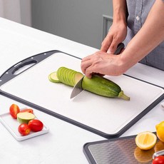 Maybe Cook 多用途304不鏽鋼雙面砧板, 1個, 灰色