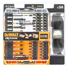DEWALT 得偉 高扭力起子頭 + 護目鏡組 38件組, 1組, DT70740T-QZ
