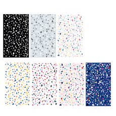 아이씨엘디자인 다꾸 배경 메모지 7종 x 10p 세트, 테라조, 1세트