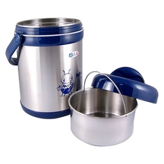 三光牌 源味 二層高真空304不鏽鋼提鍋 1.5L 真空斷熱, 藍色, 1個