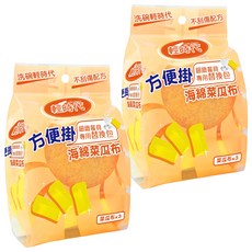 輕時代 方便掛 海綿菜瓜布 細緻餐具專用替換包, 3個, 2包