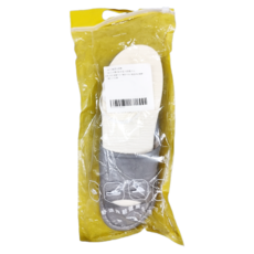 真皮頭層牛皮SMILE防滑室內拖鞋 LS08, 灰色, 1雙