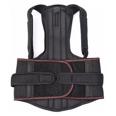 DU 大有運動 防駝背 鋼板 護腰 黑色, 1個