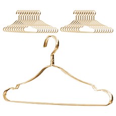 KOXINA 輕量鋁製防滑衣架 寬型, 金色, 20個