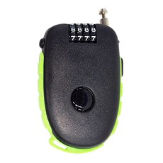 BOSVISION 博士威 4字輪伸縮式鋼索密碼鎖+90公分鋼索, 1組