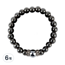 세븐스타 8mm 자석 테라헤르츠볼 염주팔찌 2XL, 6개