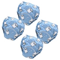 스타도어 유아용 큐트패턴 배변팬티 2p 세트, 왕관코끼리, 2개