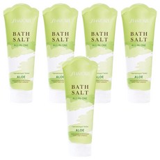 SHARCART 多合一浴鹽 頭皮去角質 身體磨砂膏 蘆薈香, 200g, 5個