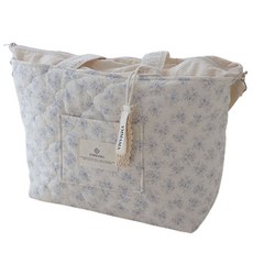 Ymmama 絎縫媽媽包 大Yum Bag, 莉莉藍