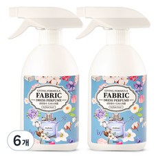 생활공식 섬유향수 드레스 퍼퓸 냄새제거 섬유탈취제, 500ml, 6개