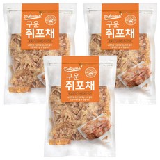 해맑은푸드 구운 쥐포채, 200g, 3개