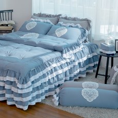 Ryugeumsuk 法式浪漫荷葉邊薄被寢具組