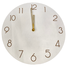 簡約靜音掛鐘 無色 30*310*50, 1個