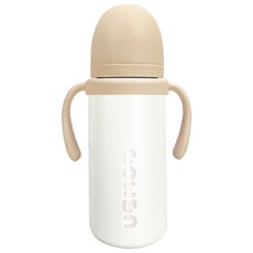 유비맘 유아용 시그니처 보온보냉 스테인리스 빨대컵, 330ml, 1개, 초코