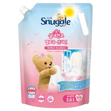 Snuggle 熊寶貝 室內晾曬衣物柔軟精 柔和陽光 補充包, 1個, 2.6L
