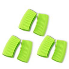 잇곰 矽膠鍋柄 4 x 7.5cm, 6個, 綠色