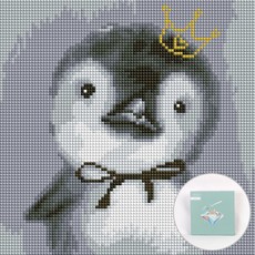 Artjoy DIY 珠寶十字繡套裝帆布 25 x 25 厘米, 快樂腳, 1套