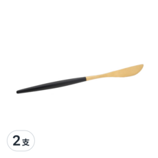 邸家本舖 歐風餐具 304不鏽鋼餐刀 黑金, 2支