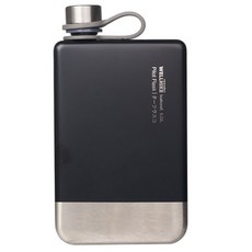WellHike 玩客 BC方形酒壺 14.5 x 8 x 2.5cm, 黑色, 1個