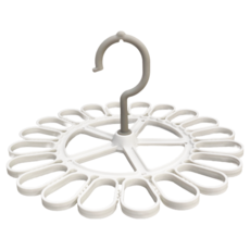 minono 米諾諾 360度旋轉曬襪架 12個, 白色