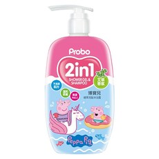 Probo 博寶兒 植萃洗髮沐浴露 2合1 艾草香氛 溫和低敏配方, 500ml, 1瓶