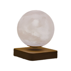 上手家居 磁懸浮月球燈 氛圍燈/小夜燈/床頭燈月亮燈, 深色木紋月球