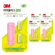 쓰리엠 이어플러그 팬시네온 핑크, 5세트, 1쌍