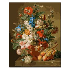 Momofix Painting DIY名畫40x50cm, I36 華麗花瓶, 1組
