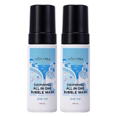 몽프라 수영장 염소 케어 올인원 버블워시 블랑솝, 140ml, 2개