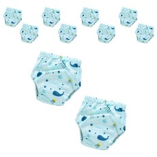 스타도어 유아용 큐트패턴 배변팬티 2p 세트, 바닷속, 5개