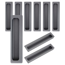 ALLGORR 嵌入式把手 銀色 150, 9個