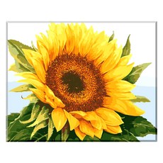 모모픽스페인팅 DIY 명화 그리기 60 x 75 cm, WK05 해바라기 한 송이, 1개
