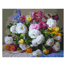 모모픽스페인팅 DIY명화그리기 40 x 50 cm, I26 식탁위의 화병, 1개