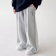 BerryCloset 青少年雙軌線條內刷毛長褲