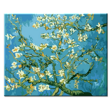모모픽스페인팅 DIY 명화 그리기 60 x 75 cm, WP02 고흐 아몬드 나무, 1개