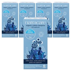 나트라케어 수퍼 탐폰 어플리케이터 체내형생리대, 16개입, 5개, 슈퍼