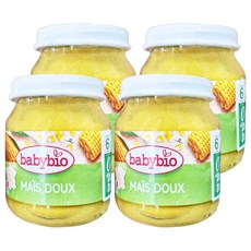 babybio 生機甜玉米泥, 130g, 4罐