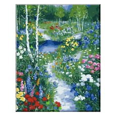 Momofix Painting DIY名畫繪製套組 40 x 50 cm 秘密花園 J37, 混合顏色, 1套